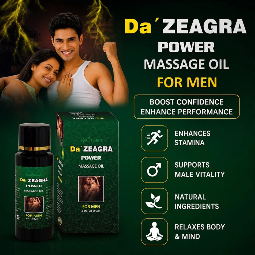 DA ZEAGRA HERBAL POWER MASSAGE OIL - NEW FORMULA